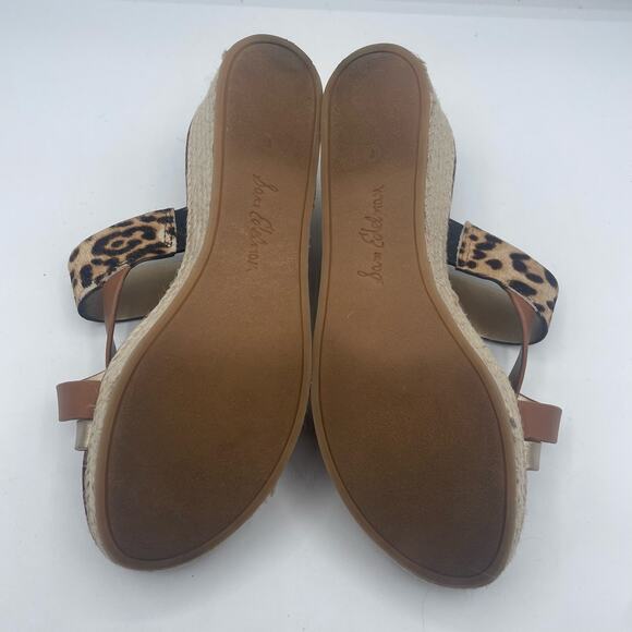 Sam Edelman Raleigh Leopard Print Espradrille Wedge Platform Sandals Womens 8 - Picture 8 of 8